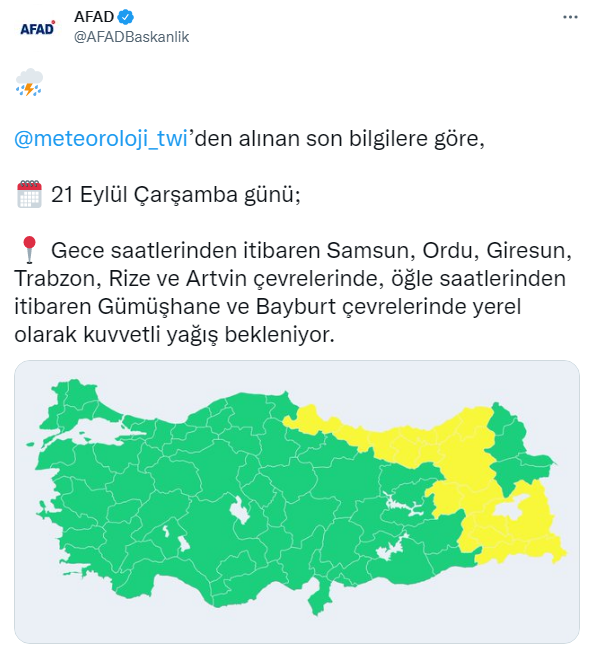7 il için kuvvetli fırtına uyarısı! Meteoroloji gün ve saat verdi!